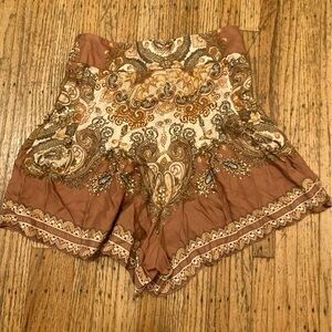 H&M High Waist Paisley Shorts size 0